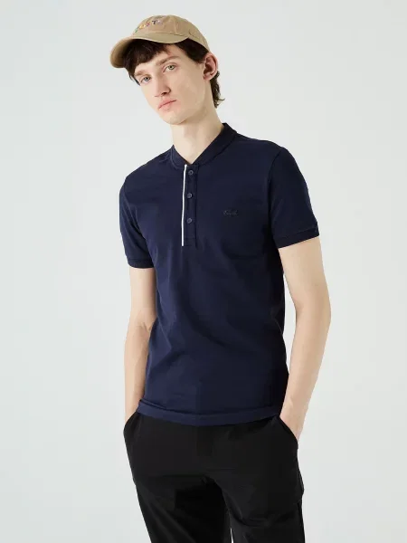 Поло Lacoste синее