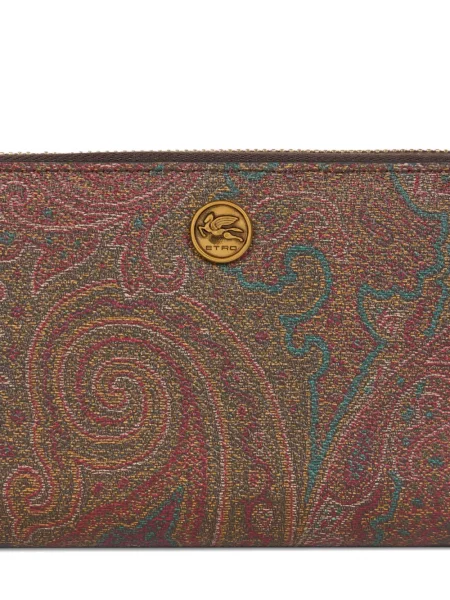 Portofel Etro cu imagine cu model paisley maro