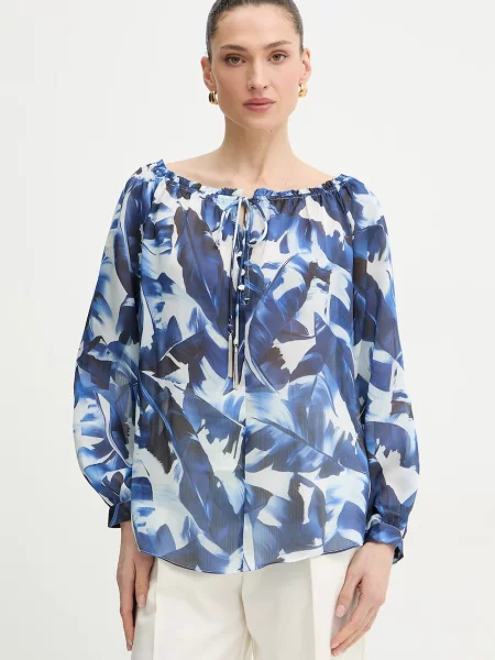 Guess bluzka hiszpanka ORSOLA niebieska