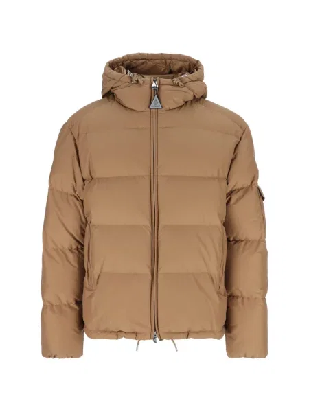 Páperová bunda Moncler hnedá