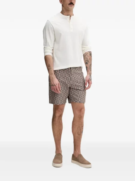 Slip de baie Hurley cu imagine maro