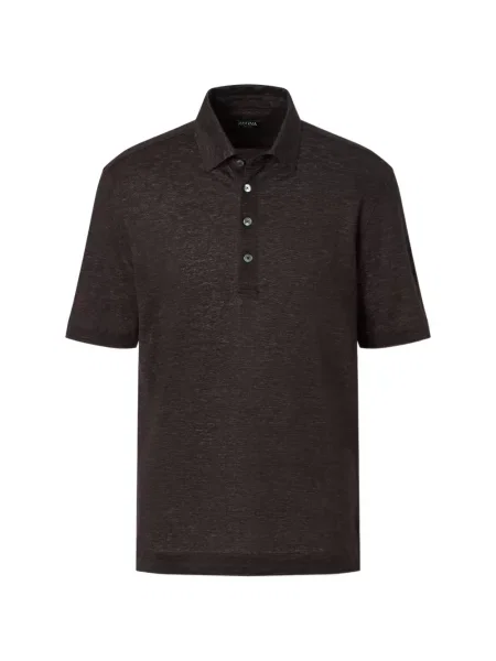 Tricou polo Zegna gri