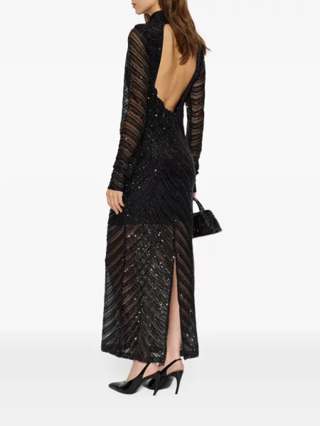 Rochie maxi Gestuz cu paiete negru