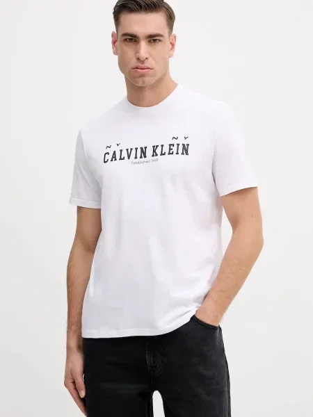 Calvin Klein Jeans tričko biela