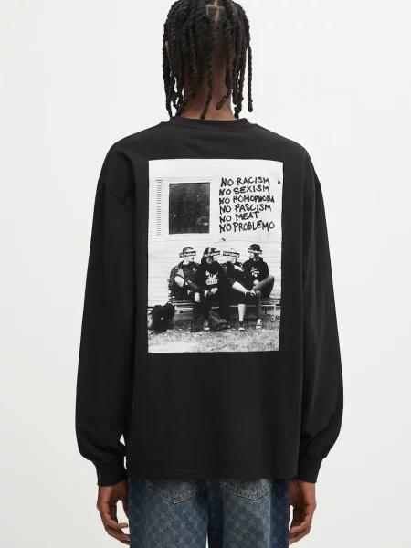 Tricou mânecă lungă No Problemo negru