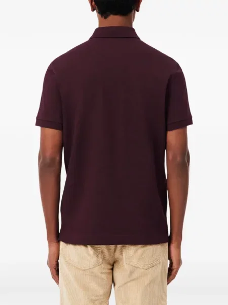 Tricou polo Lacoste cu autograf roșu