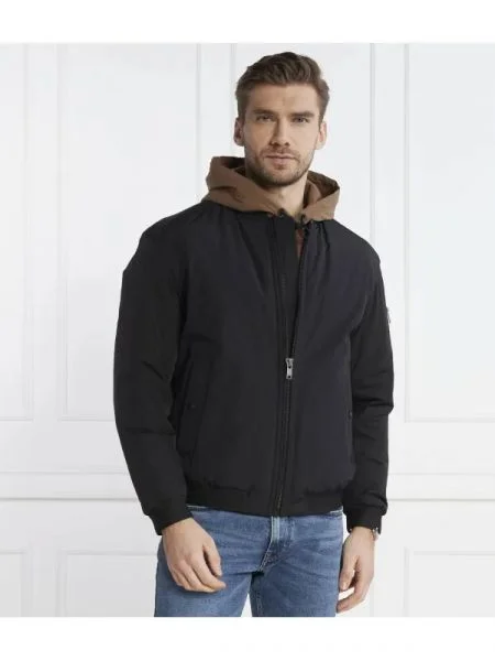 BOSS ORANGE Bomber dzseki Obright fekete