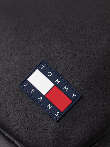 Tommy Jeans раница мъжка от имитация на кожа черно