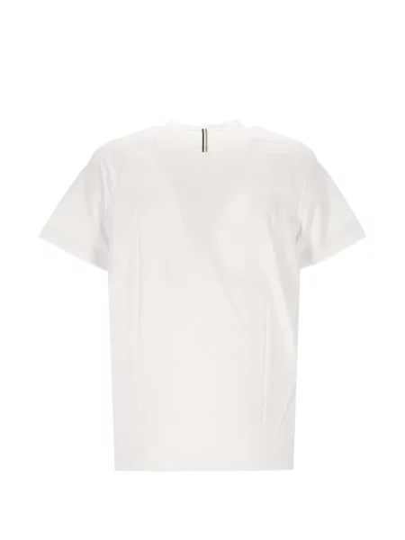 Tricou Boss cu imagine alb