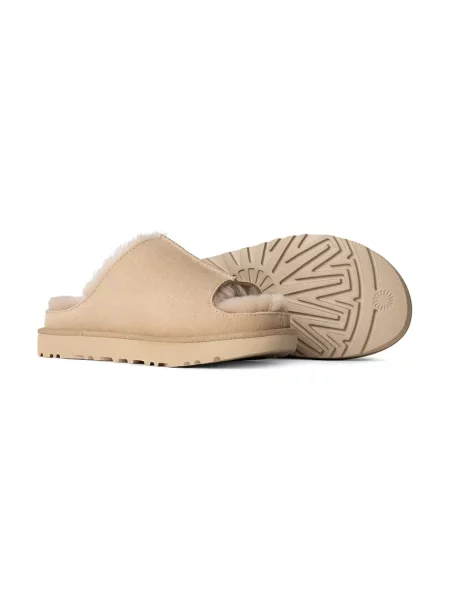 UGG papucs velúrból Greenport Slide női platformos bézs
