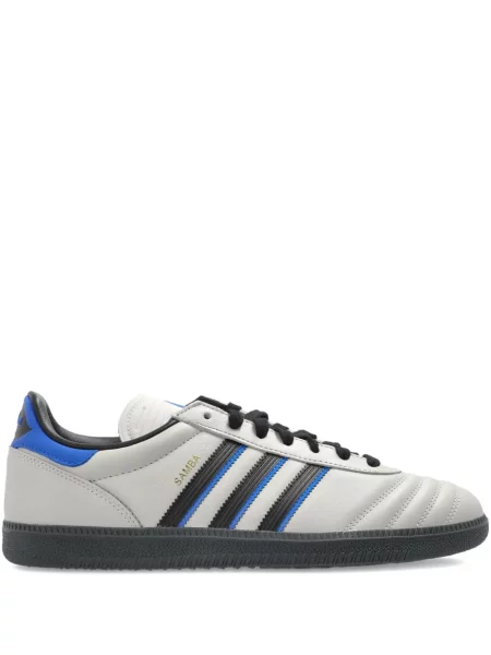 Sneakerși Adidas Samba cu dungi tricotate gri