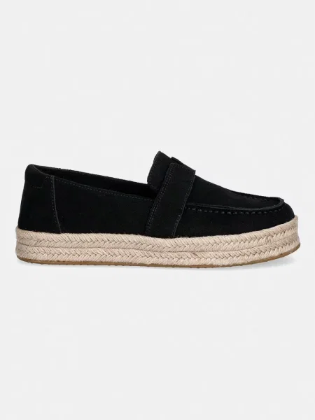 Toms espadrile semišaste BLAKELY črna