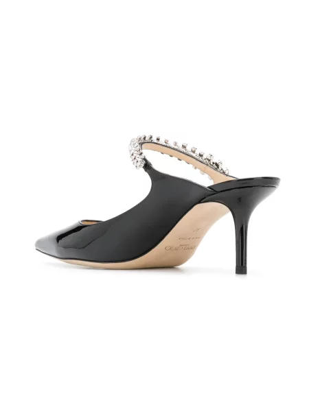 Kožené mules Jimmy Choo černé
