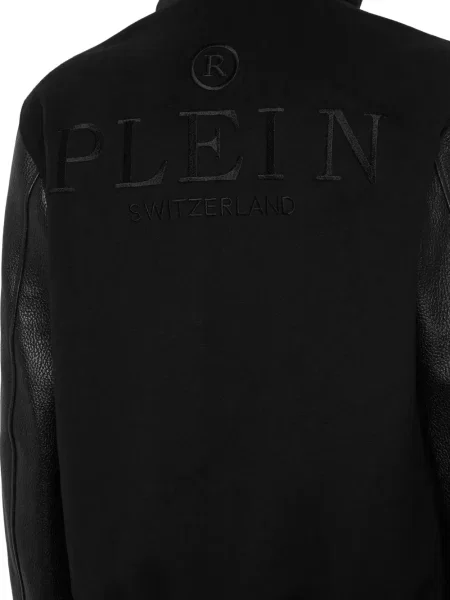 Geacă Philipp Plein cu glugă negru