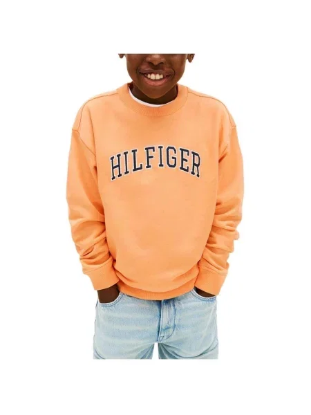 Mikina Tommy Hilfiger oranžová