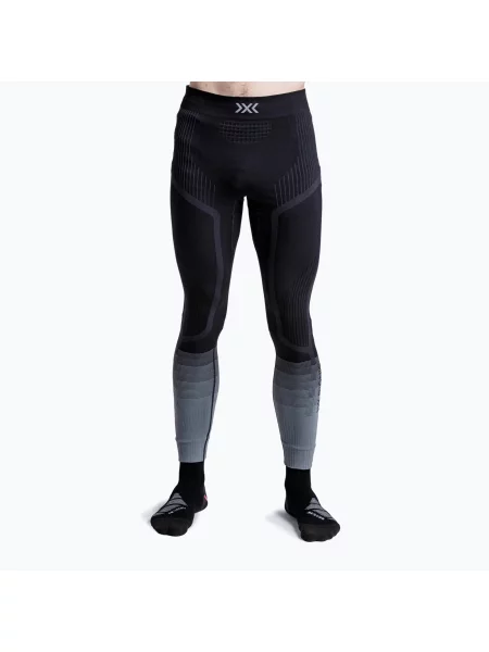 Мъжки термоактивни панталони X-Bionic Invent Graphics x black/dark grey черно