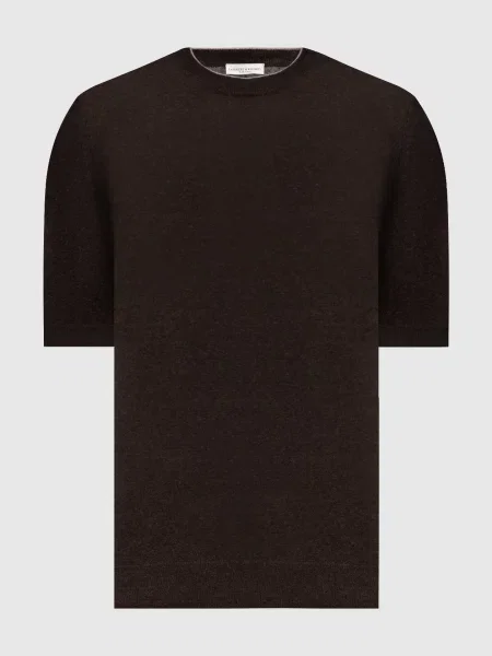 Футболка з льоном Cashmere&whiskey коричнева