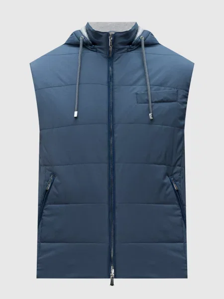 Стьобаний жилет Enrico Mandelli блакитний