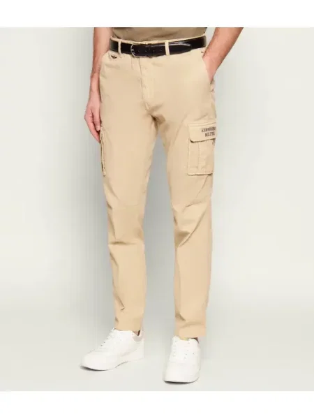 Aeronautica Militare Pantaloni cargo maro