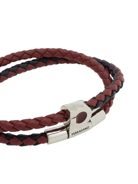 Гривна Ferragamo плетена червено