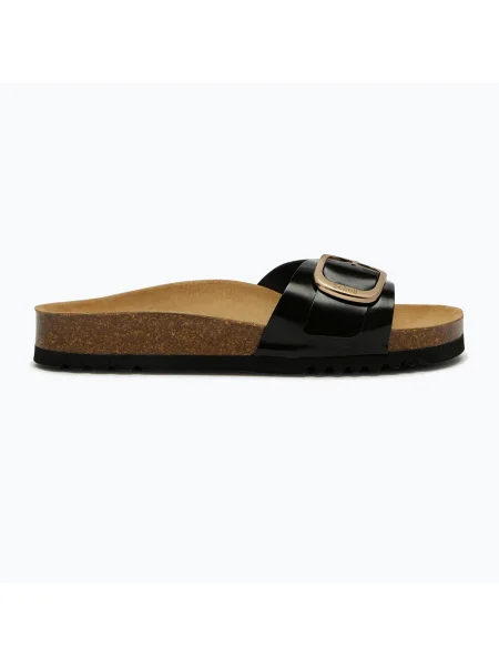 Scholl Kathleen Printed Leather дамски джапанки black черно