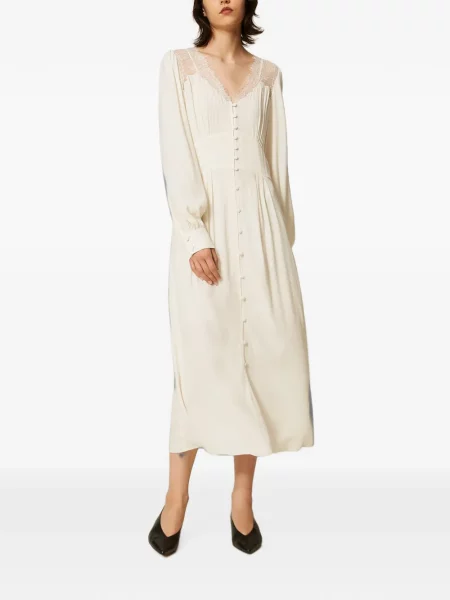 Lung rochie Twinset din jacard