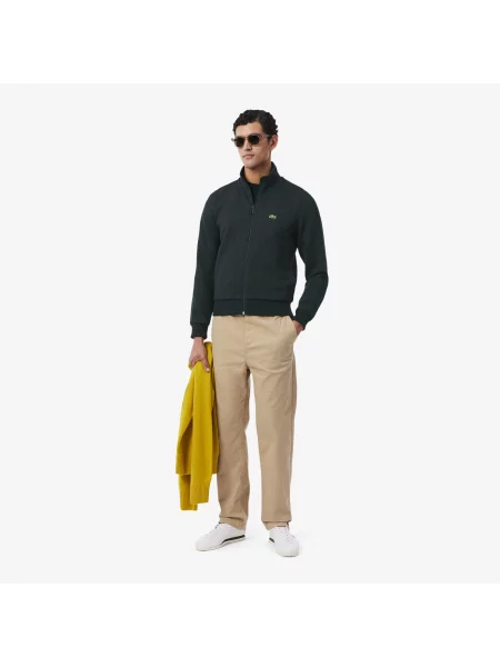 Lacoste Kurtka Dresowa Na Żakard Paris Ciemnozielona zielony