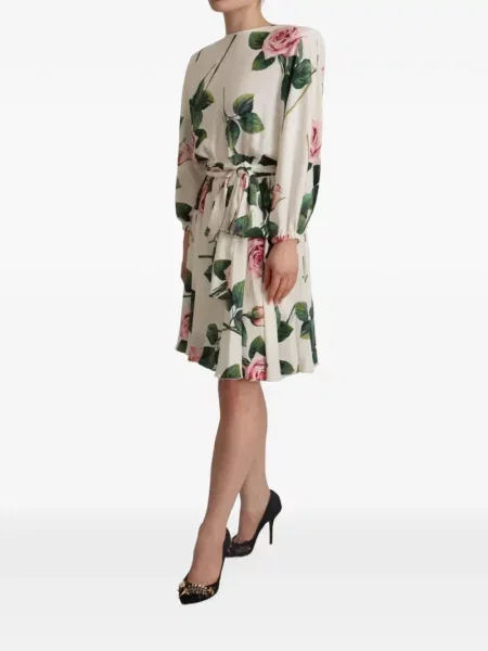 Rochie mini Dolce & Gabbana cu imagine alb