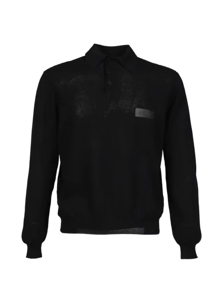 Tricou polo Magliano cu autograf negru