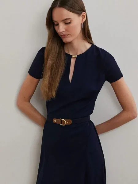 Lauren Ralph Lauren ruha sötétkék mini harang alakú kék