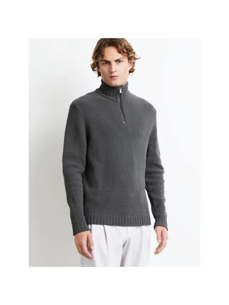 Dzianinowy sweter Rrd szary