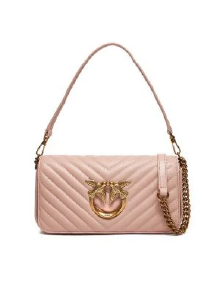 Pinko Geantă Love Click Baguette Mini roz