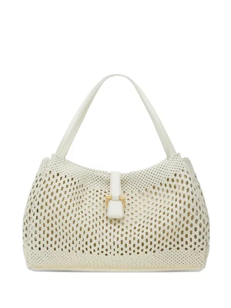 Geantă shopper Ferragamo alb