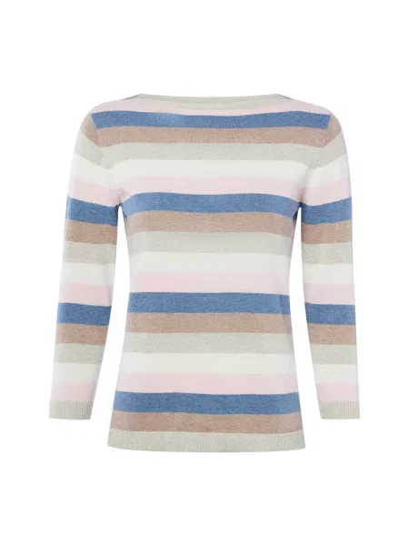 Brookshire Sweter z dzianiny Kobiety szary|wielokolorowy w S szary