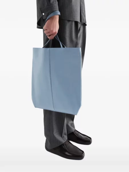 Geantă Jil Sander din piele albastru