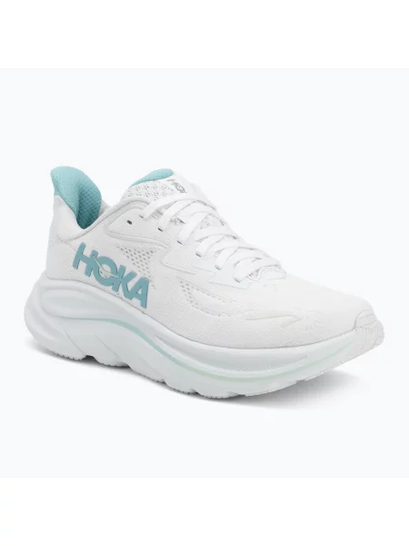 Дамски обувки за бягане HOKA Clifton 10 white/cielo blue бяло