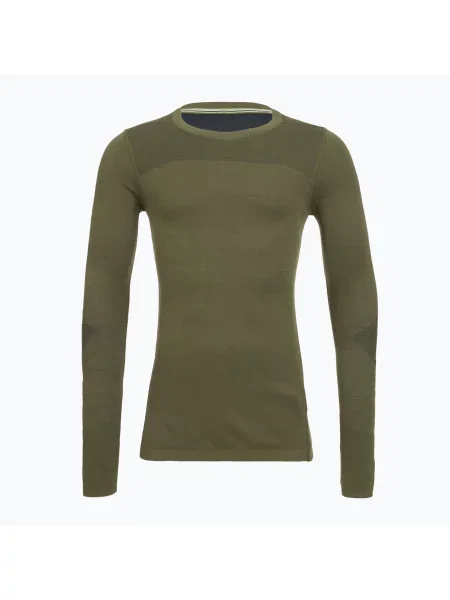 Termoakční mikina Smartwool Intraknit Merino Crew winter moss zelená