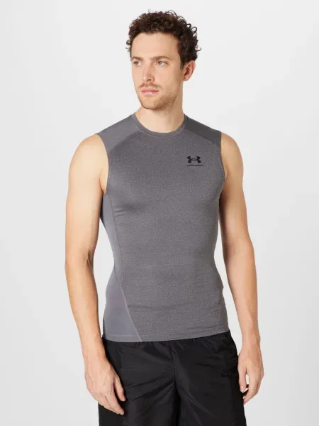 UNDER ARMOUR Funkčné tričko melírovaná / antracitová sivá