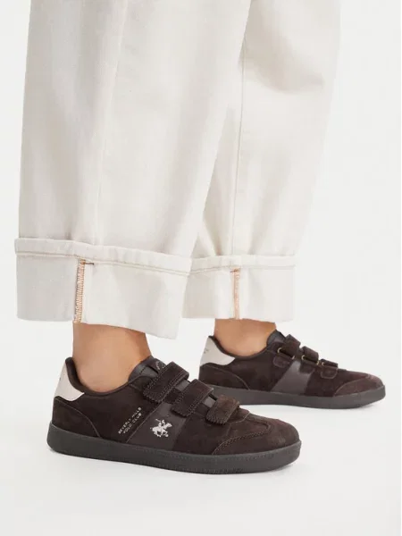 Sneakersy Beverly Hills Polo Club Tmavo hnedá