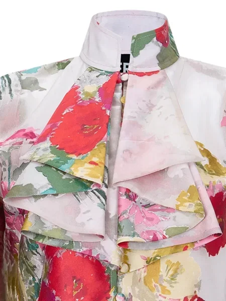 Bluză Libertine cu model floral cu imagine alb
