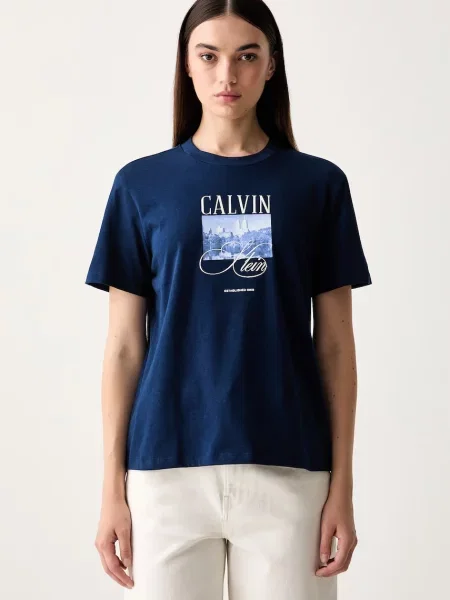 Calvin Klein Jeans kratka majica modra