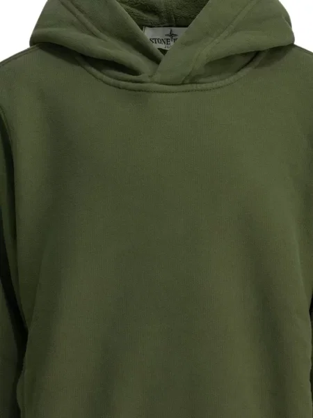 Bluza z kapturem dziecięca Stone Island zielona