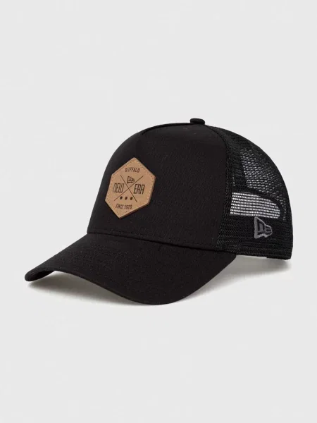 New Era sapca cu imprimeu negru