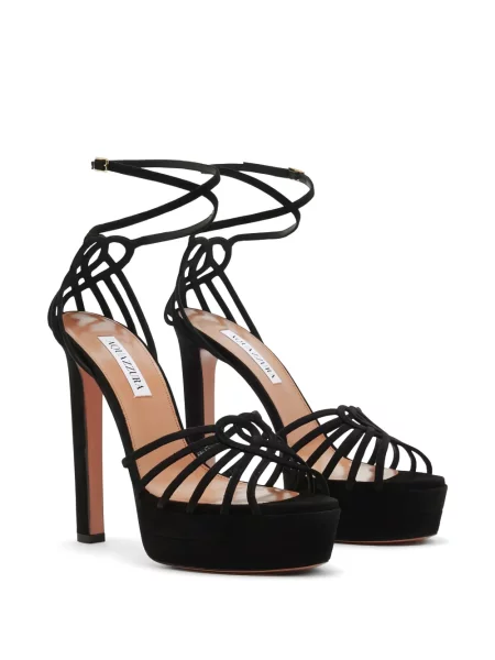 Sandale Aquazzura cu platformă negru