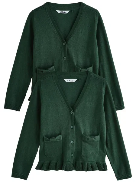 CLARKS Geacă tricotată verde