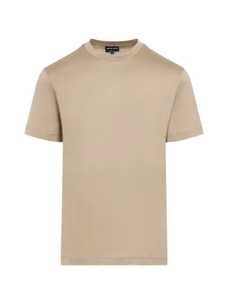 Tricou Giorgio Armani de mătase cu decolteu rotund