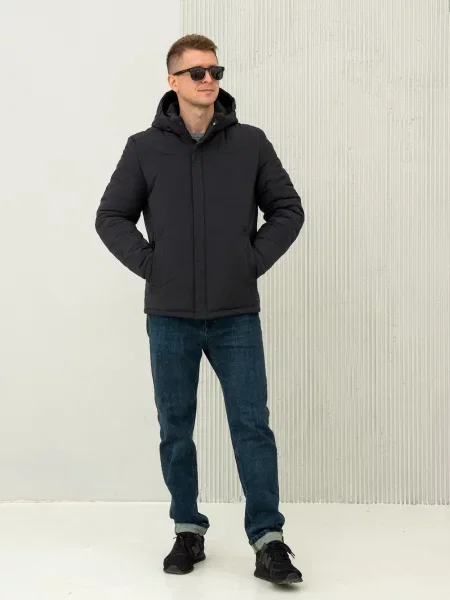 Классический пуховик City Fashion Classic синий
