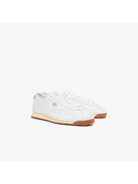 Lacoste Skórzane Sneakersy Club-Low biały