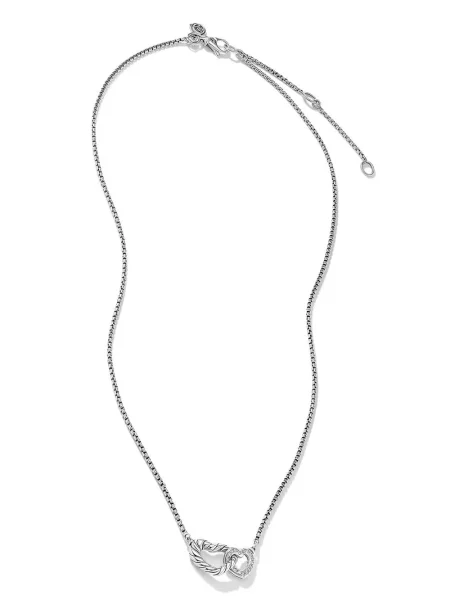 Vėrinys David Yurman su širdelėmis sidabrinė
