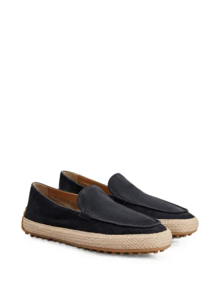 Pantofi loafer Tod's din piele de căprioară albastru